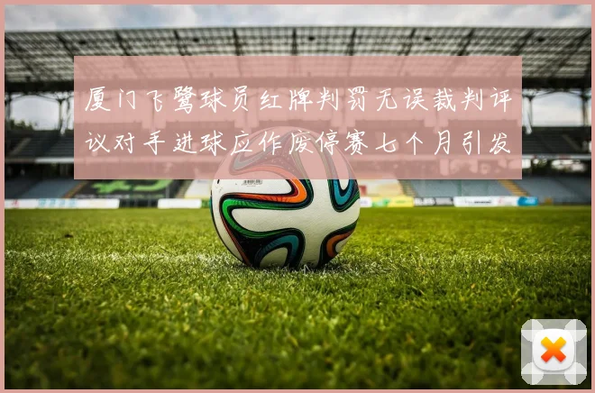 厦门飞鹭球员红牌判罚无误裁判评议对手进球应作废停赛七个月引发热议